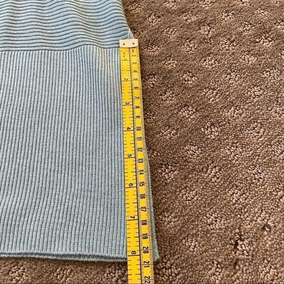 Adrienne Vittadini Turquoise Knit Cowl Neck Sweater Size M - Picture 13 of 14